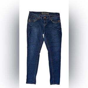 Womens Wall Flowers Jeans with flap pockets size 13 one button missing